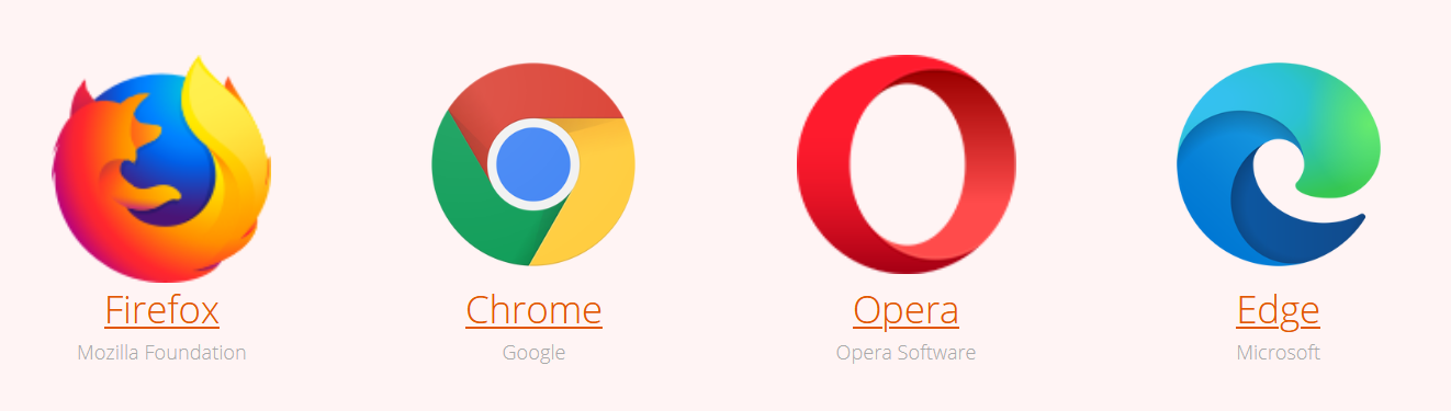 download firefox/internet explorer/chrome/opera to update your browser